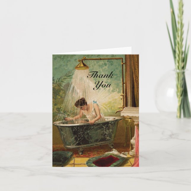 Shower the Bride Thank You Note Card (Front)