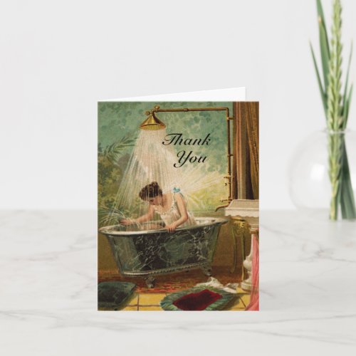 Shower the Bride Thank You Note Card