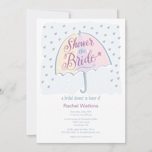 Shower the Bride Wedding Shower Invitation (Front)