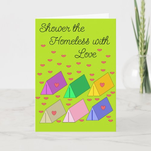 Shower the Homeless with Love Card