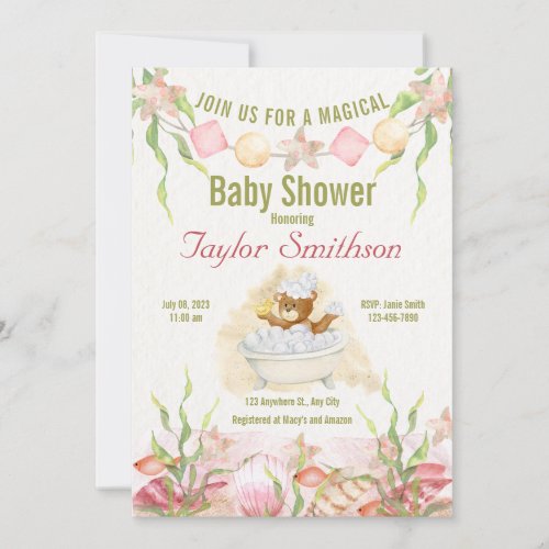 Shower Time Baby Shower Invitation