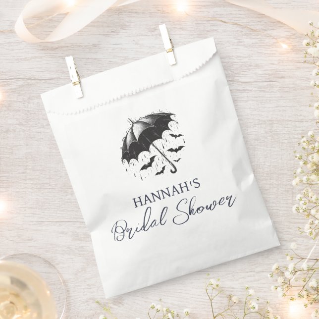 Shower Umbrella Bridal Shower Favor Bag (Clipped)