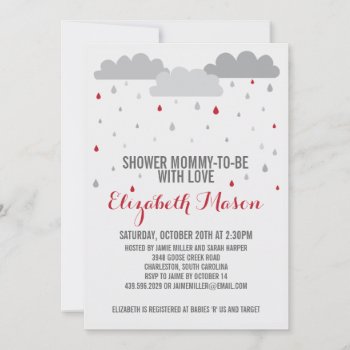 Shower With Love Baby Shower Invitation by cranberrydesign at Zazzle