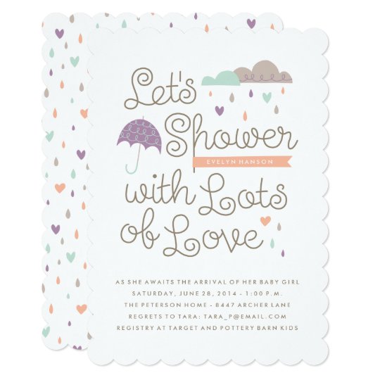 Showered With Love Baby Shower Invitations 6