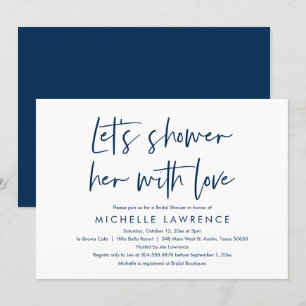 Shower with love, Modern Casual Bridal Shower Invi Invitation