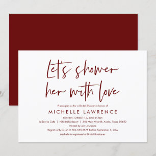 Shower with love, Modern Casual Bridal Shower Invitation