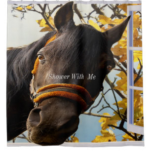 Shower With Me Quarter Horse Curtain