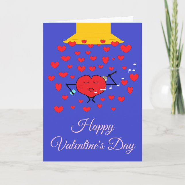 Shower You with Love Blue Valentine's Ed. Card (Front)