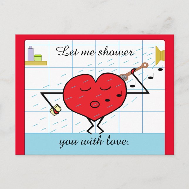 Shower You with Love Postcard (Front)