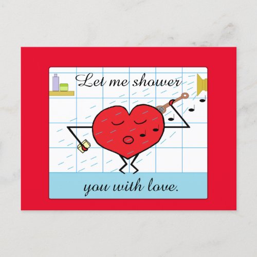Shower You with Love Postcard