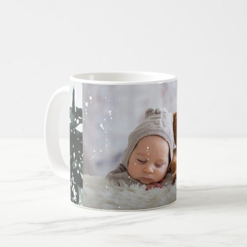 Showered with Blessings Photo with Snow Overlay Coffee Mug