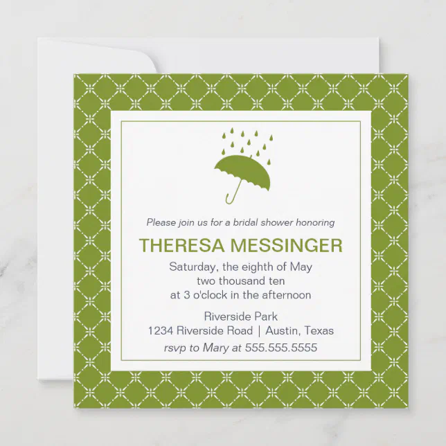 Showered with Love Bridal Shower Invitation Zazzle