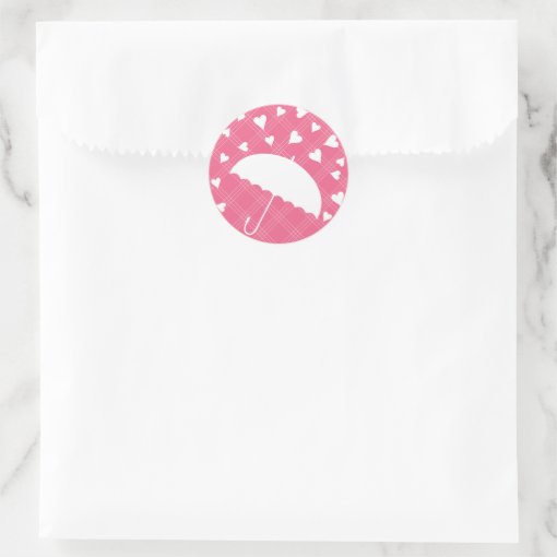 Showered with Love Bridal Shower Sticker Zazzle