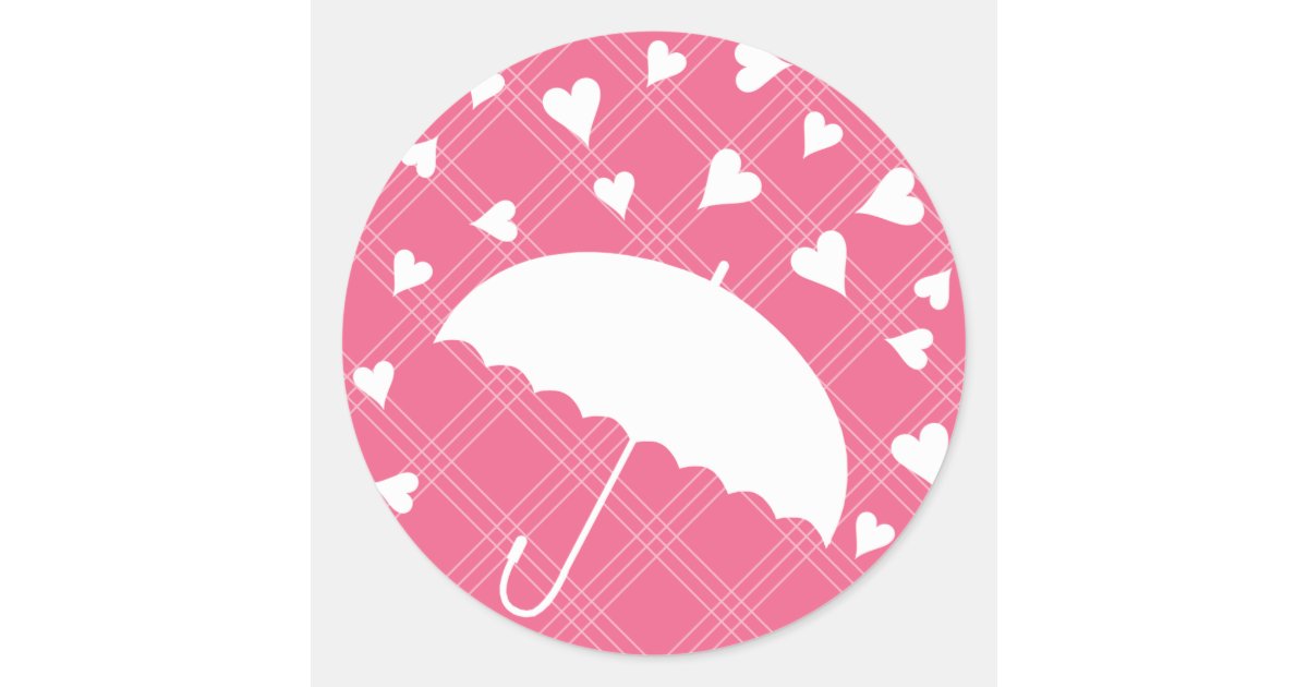 Showered with Love Bridal Shower Sticker Zazzle