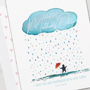 Showered with Love Mother's Day Holiday Card
