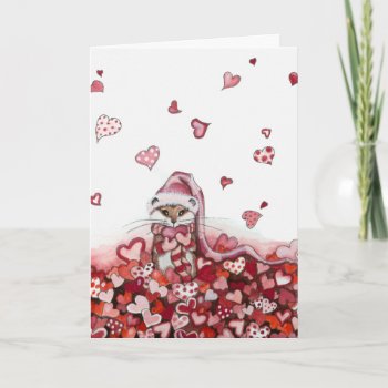 Showered With  Love Valentines Card by AmyLynBihrle at Zazzle