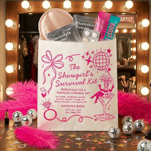 Showgirl Era Bachelorette Party Survival Kit Favor Bag