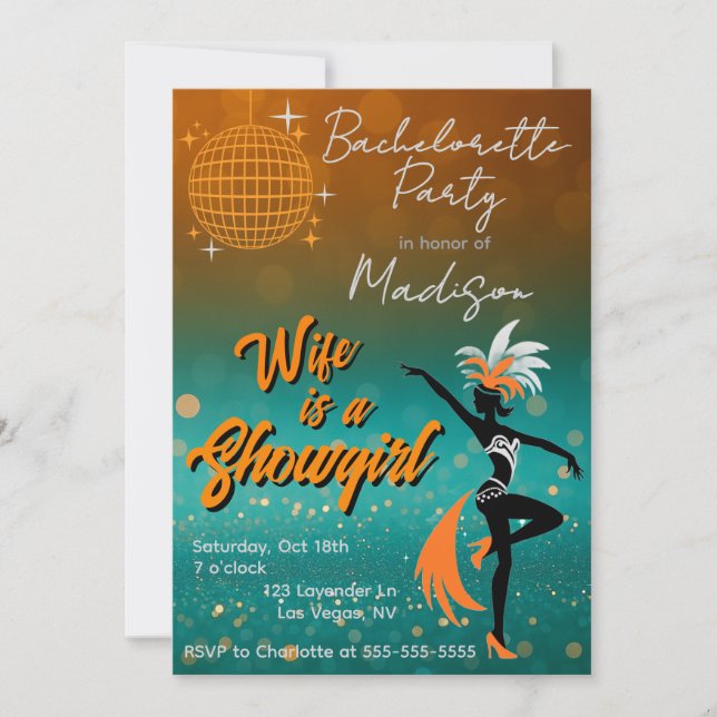 Showgirl Invitation (Front)