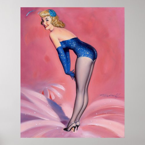 Showgirl Pin Up Poster