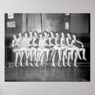 Showgirls, 1925. Vintage Photo Poster