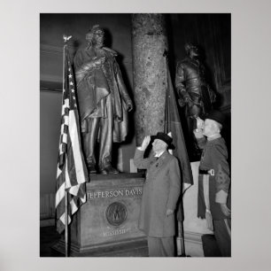 Showing Love to Jefferson Davis, 1930s Poster