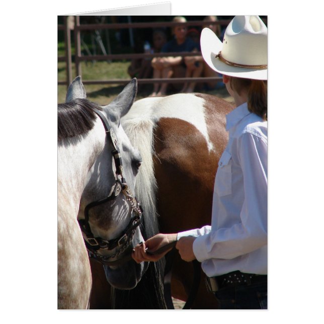 Showmanship Grey Horse Cards (Front)