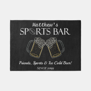 Shown 7 x 5 Friends, Sports & Beer - Sports Bar Rug