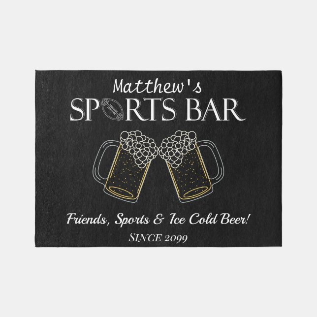 Shown 7 x 5 Friends, Sports & Beer - Sports Bar Rug (Front)