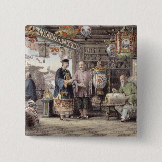 Showroom of a Lantern Merchant in Peking, from 'Ch Button (Front)