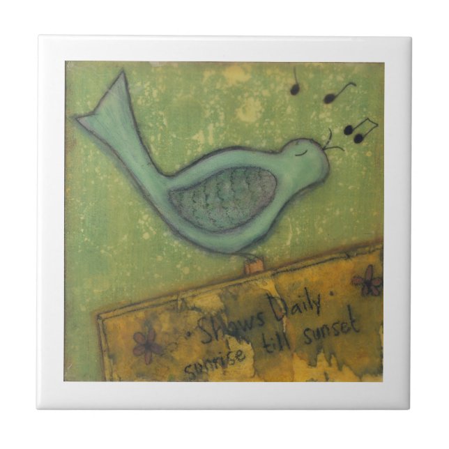 Shows Daily 4" Ceramic Tile (Front)