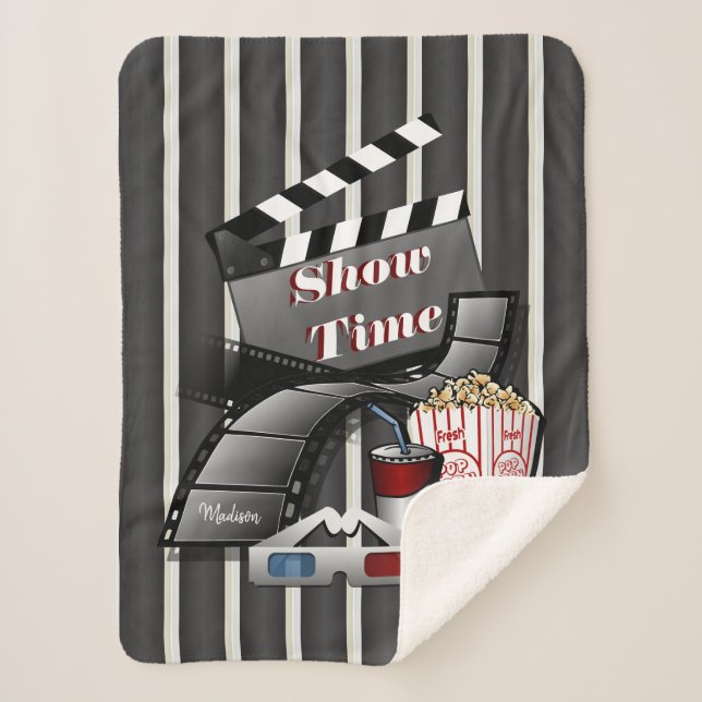 Showtime Cinema Theater Sherpa Blanket (Front)