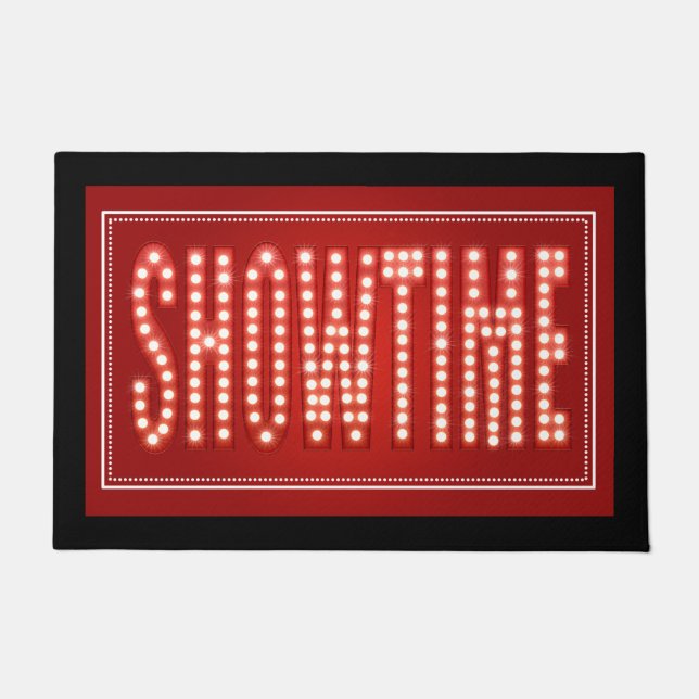 Showtime Lights Theater Doormat (Front)
