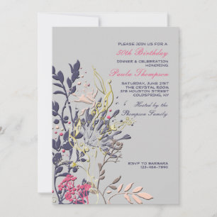 Showy Floral Invitation