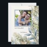 Showy Hanukkah Photo Holiday Card<br><div class="desc">Send out this year's Hanukkah wishes in style along with a favorite photo. (Background vector created by pikisuperstar - www.freepik.com). (Pix). The card is easy to customize with your wording, font, font color and paper shape options. Not exactly what you're looking for? All our products can be custom designed to...</div>