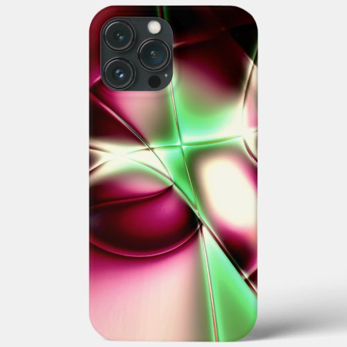 Showy pink to green in snail_like lines to sepia  iPhone 13 pro max case