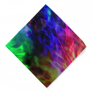 Showy red and dark blue submerged in gentle waves bandana