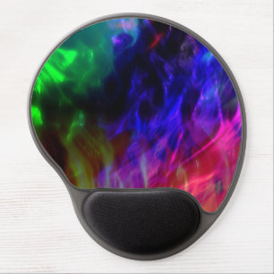 Showy red and dark blue submerged in gentle waves  gel mouse pad