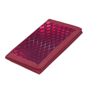 Showy red drawing some curved jute Case-Mate iPhon Tri-fold Wallet