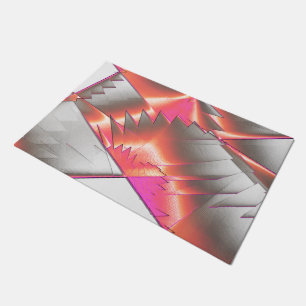 Showy salmon or peach, extremely rough digitalized doormat