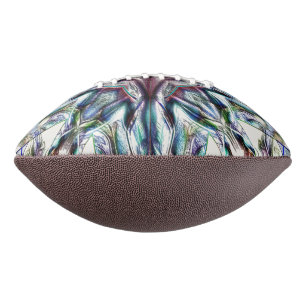 Showy texture kaleidoscope in sandy silvery colors football