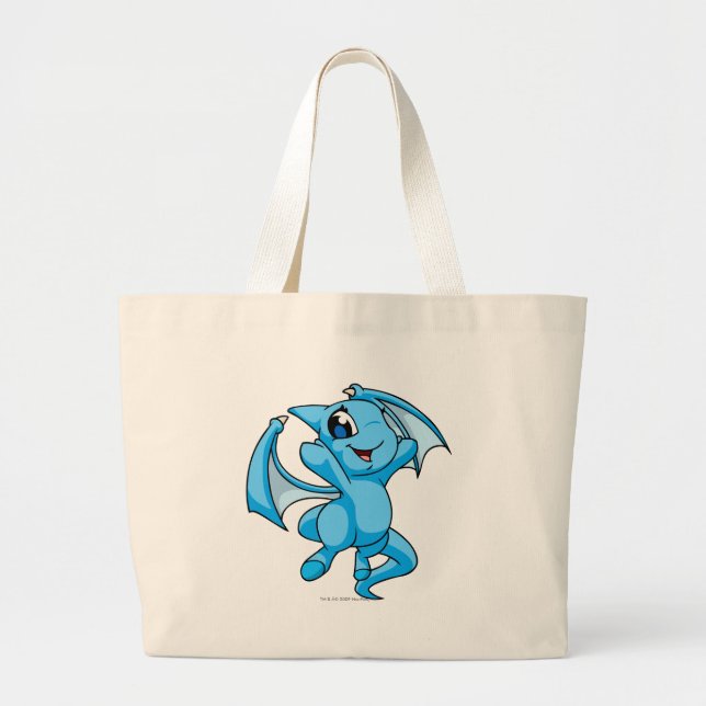 Shoyru Blue Large Tote Bag (Front)