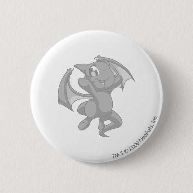 Shoyru Silver Pinback Button (Front)