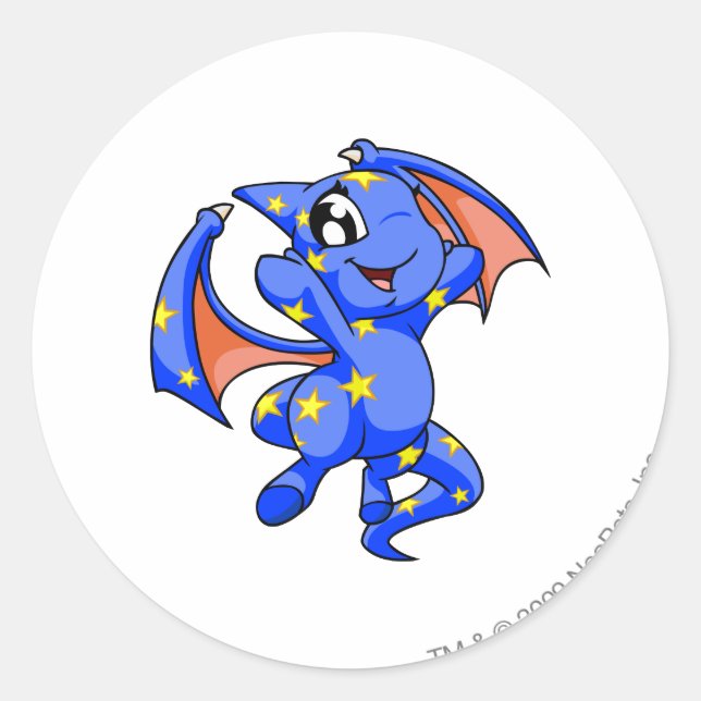 Shoyru Starry Classic Round Sticker (Front)