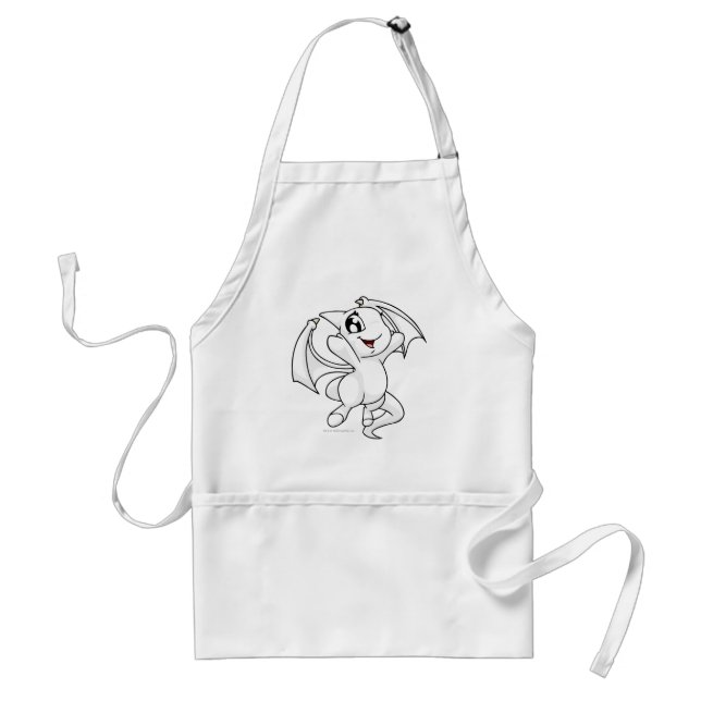Shoyru White Adult Apron (Front)