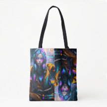 Shpper bag Neon Girl design