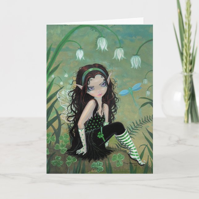 Shramrock Fairy Greeting Card (Front)