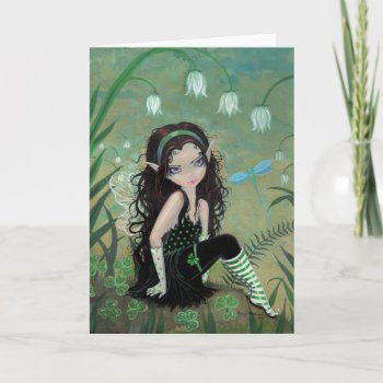 Shramrock Fairy Greeting Card by robmolily at Zazzle