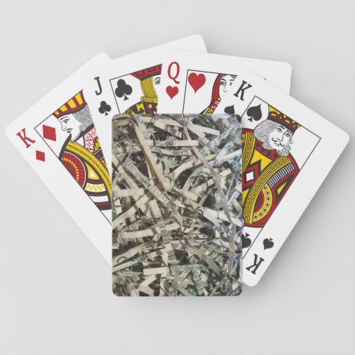 Shreaded Money Poker Cards