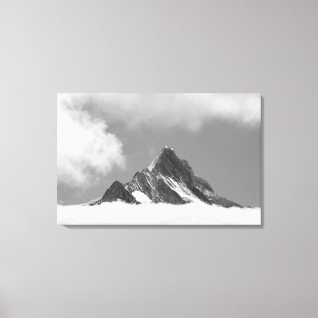 Shreckhorn summit, 3741 m. from Faulhorn, Canvas Print (Front)