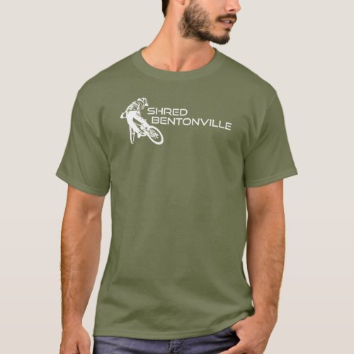 Shred Bentonville Arkansas Mountain Biking T_Shirt